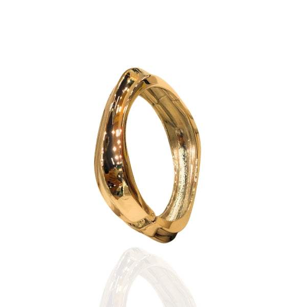 Bracelete Quadricular Slim - Dourado