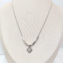 Colar Trevo Inox Shine - Prata