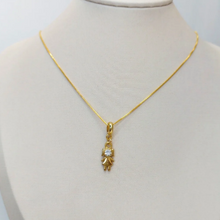 Colar Menina Ponto de Luz - Folheado