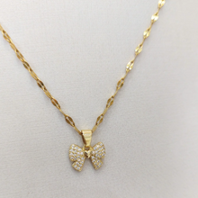 Colar laço dourado - aço inoxidável