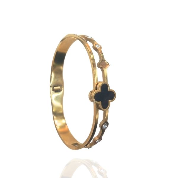 Bracelete Trevo - Aço inoxidável