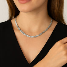 Colar Laminado Trançado – Aço Inoxidável