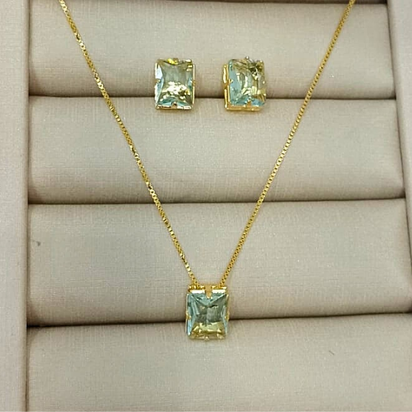 Conjunto Jade - Semijoia