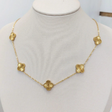 Colar Trevo Dourado - Aço Inoxidável