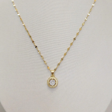 Colar Circular Cravejado – Aço Inoxidável