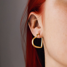 Brinco Argola Coração - Aço Inoxidável