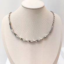 Colar Aro Chapa Trançado Prata - Semijoia