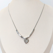 Colar Coração Inox Shine