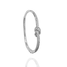 Bracelete Nó Prata Semijoia Design Moderno