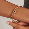 Pulseira Prego Dourada Aço Inox Antialérgico