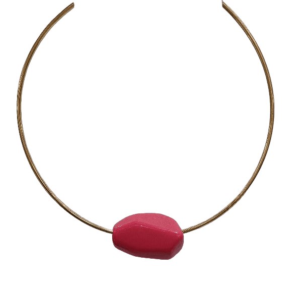 Choker Aro Rocha Rosa: Para Dias mais Coloridos - Amba Black