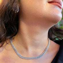 Colar Grumet Fino - Alumínio Prata