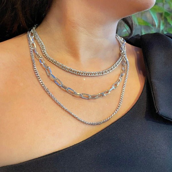 Colar Triplo Prata: Toque de Estilo para todas as Ocasiões