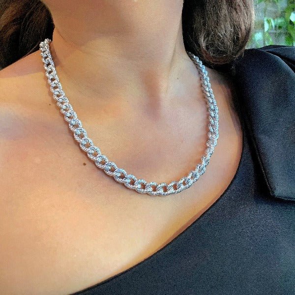 Corrente Bold Fosca Prata: Estilo que Marca Presença! - Amba Black